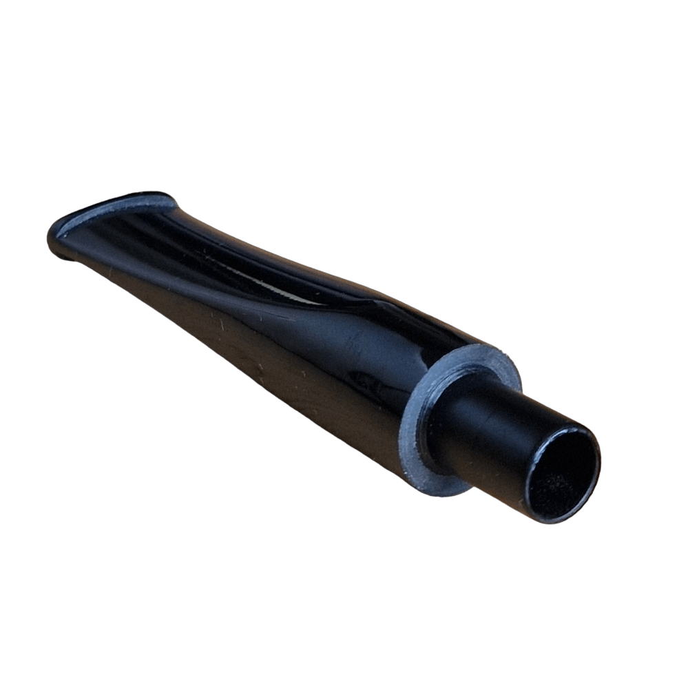 Mundstück Rohling - Ø16 - L75 - Acryl - Mit 10.5 mm Zapfen - Schwarz - Pfeifenecke